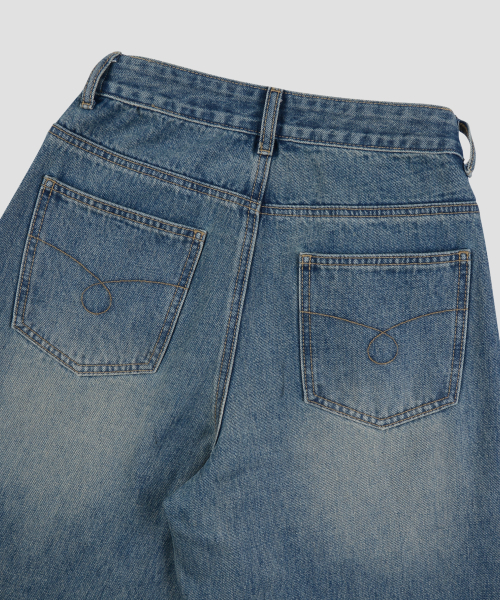 Verdnt（バーダント）の「ボタンスカートレイヤードデニムパンツ[ダークブルー]（デニムパンツ・レディース・その他・SMALL/MEDIUM）」の10枚目の写真