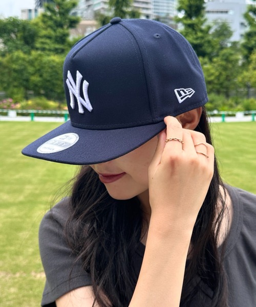 EK BY NEW ERA(イーケーバイニューエラ)の「NEW ERA(ニューエラ)/ニューヨークヤンキース 帽子/950AF POLY 24187(キャップ・レディース・ブラック・FREE)」の6枚目の写真