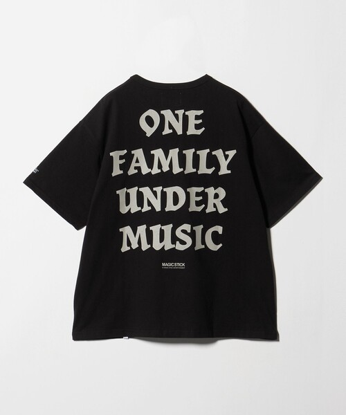 MAGIC STICK(マジックスティック)の「<MAGIC STICK>UNIVERSAL LANGAGE Tシャツ(Tシャツ/カットソー・メンズ・ブラック・XL)」の1枚目の写真
