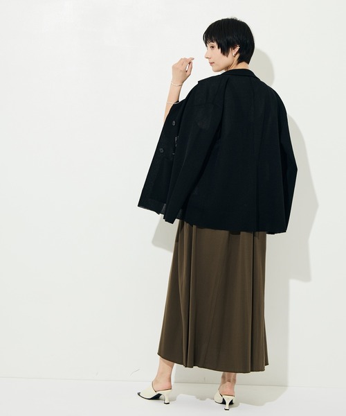 HAKUJI（ハクジ）の「[HAKUJI/ハクジ]Compact cotton tank dress（ワンピース・レディース・ブラック/ブラウン・2/1）」の16枚目の写真