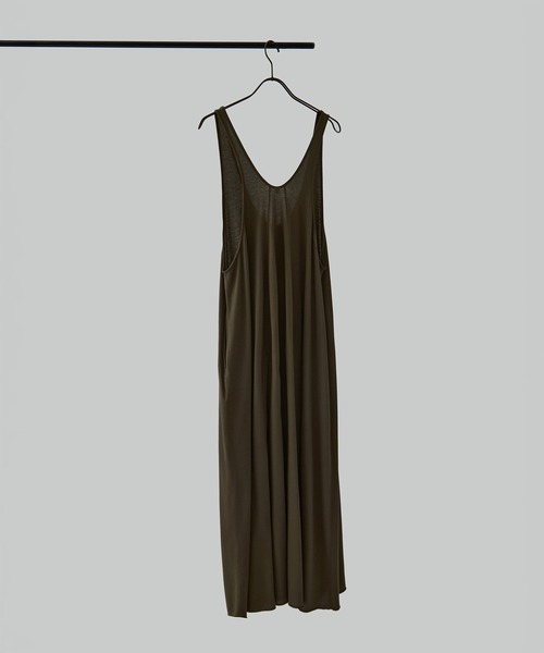 HAKUJI（ハクジ）の「[HAKUJI/ハクジ]Compact cotton tank dress（ワンピース・レディース・ブラック/ブラウン・2/1）」の18枚目の写真