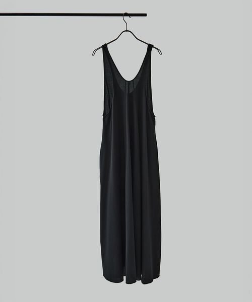 HAKUJI（ハクジ）の「[HAKUJI/ハクジ]Compact cotton tank dress（ワンピース・レディース・ブラック/ブラウン・2/1）」の3枚目の写真