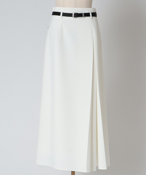 DRESSLAVE(ドレスレイブ)の「one pleats long skirt(ワンタックロングスカート)(スカート・レディース・ネイビー/ホワイト・38/36)」の4枚目の写真