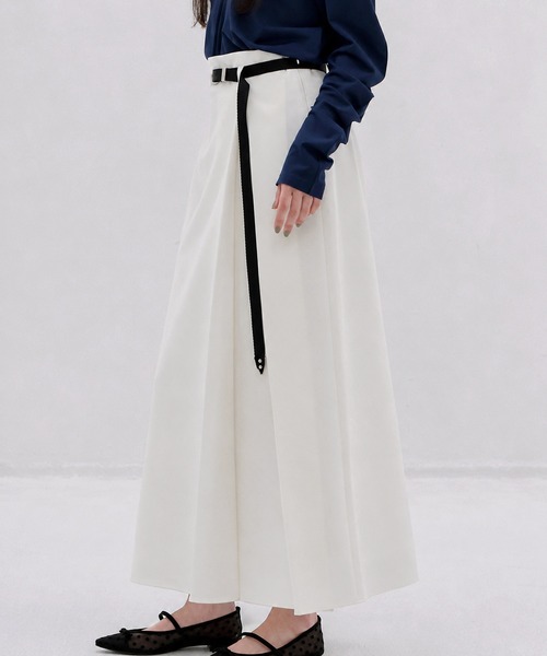 DRESSLAVE(ドレスレイブ)の「one pleats long skirt(ワンタックロングスカート)(スカート・レディース・ネイビー/ホワイト・38/36)」の19枚目の写真
