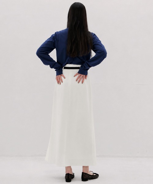 DRESSLAVE(ドレスレイブ)の「one pleats long skirt(ワンタックロングスカート)(スカート・レディース・ネイビー/ホワイト・38/36)」の18枚目の写真