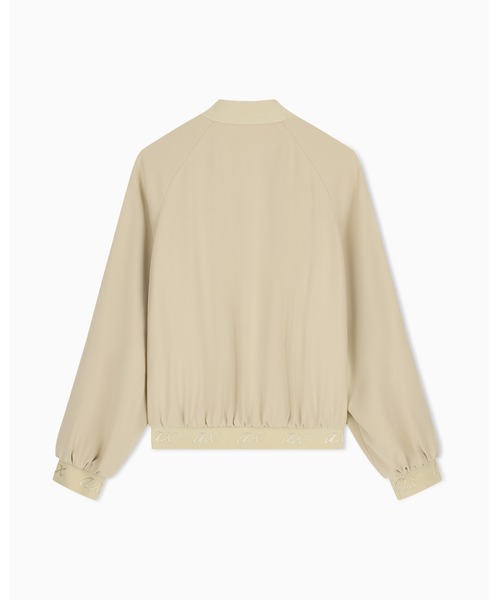 ARMANI EXCHANGE（アルマーニエクスチェンジ）の「【A|X アルマーニ エクスチェンジ】axロゴテープ ボンバーブルゾンジャケット（ZOZO限定カラー含）（ブルゾン・レディース・ブラック/ライトベージュ・X-SMALL/X-LARGE/SMALL/MEDIUM/LARGE）」の5枚目の写真