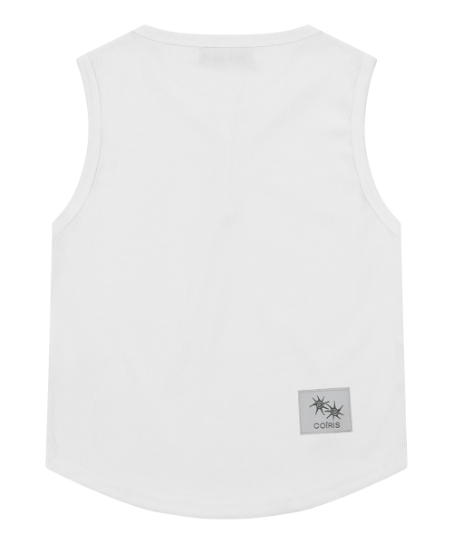 COIRIS(コイリス)の「アリナボタン クロップグルーミングスリーブレス (4カラー)(Tシャツ/カットソー・レディース・ベージュ/ホワイト/ブラック/ライトグレー・FREE)」の15枚目の写真