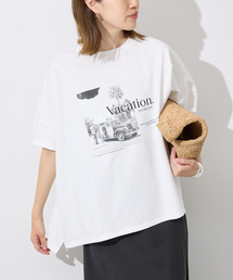 SLOBE IENA | LIFE フォトドルマンTシャツ(Tシャツ/カットソー)