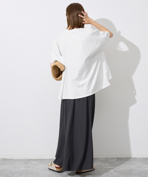 SLOBE IENA(スローブイエナ)の「LIFE フォトドルマンTシャツ(Tシャツ/カットソー・レディース・ホワイト/ブラック・FREE)」の17枚目の写真