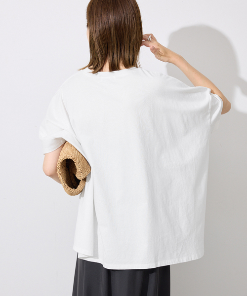 SLOBE IENA(スローブイエナ)の「LIFE フォトドルマンTシャツ(Tシャツ/カットソー・レディース・ホワイト/ブラック・FREE)」の20枚目の写真