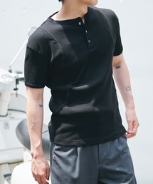 CONZ（コンズ）の「rib compact henry s/s/ヘンリーTシャツ/カッティング/ヘンリーネック/CONZ（Tシャツ/カットソー）」