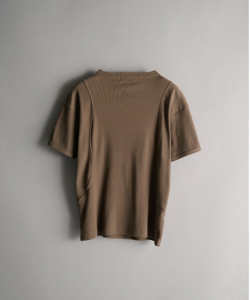 CONZ(コンズ)の「rib compact henry s/s/ヘンリーTシャツ/カッティング/ヘンリーネック/半袖/夏服/CONZ(Tシャツ/カットソー・メンズ・ブラウン/ブラック/ダークグレー/その他・1/2/3)」の8枚目の写真