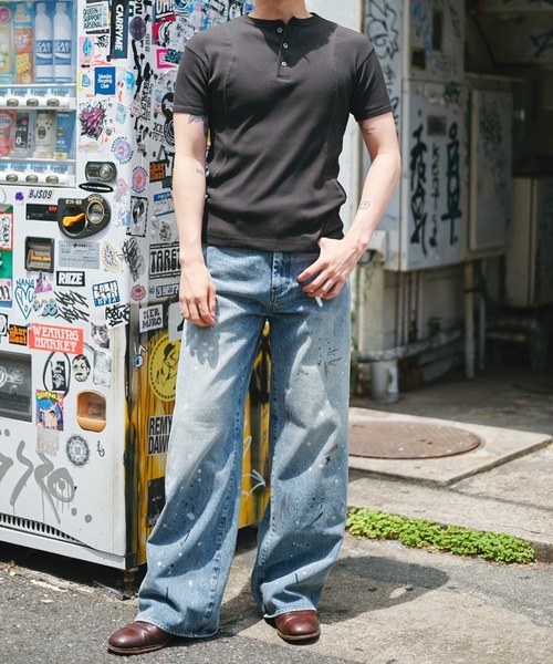 CONZ(コンズ)の「rib compact henry s/s/ヘンリーTシャツ/カッティング/ヘンリーネック/半袖/夏服/CONZ(Tシャツ/カットソー・メンズ・ブラウン/ブラック/ダークグレー/その他・1/2/3)」の22枚目の写真
