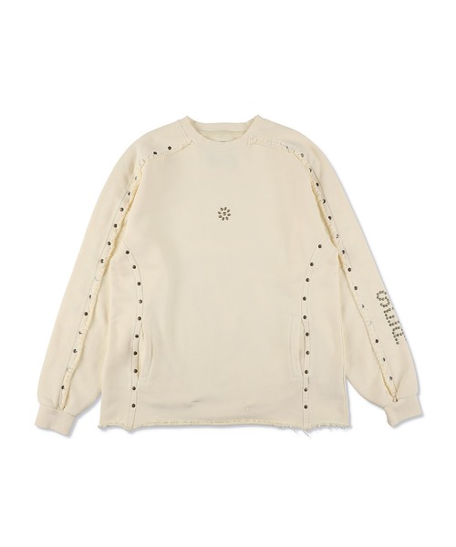 WIND AND SEA(ウィンダンシー)の「The Rolling Stones x WDS Studs&Rhine Stones Crewn(Tシャツ/カットソー・メンズ・チャコール/オフホワイト・MEDIUM/SMALL/LARGE)」の10枚目の写真