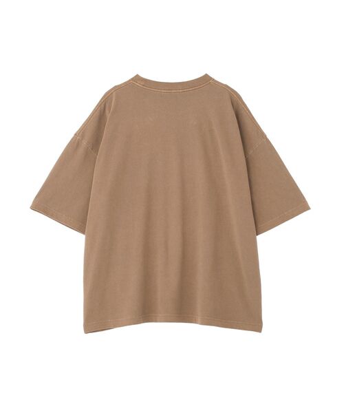 Green Parks(グリーンパークス)の「ピグメントロゴTシャツ(Tシャツ/カットソー・レディース・チャコールグレー/ブラウン/ホワイト系その他2・FREE)」の4枚目の写真