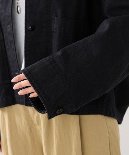 BEARDSLEY(ビアズリー)の「後ろぷっくりコットンジャケット【セットアップ】(その他アウター・レディース・ブラック・FREE)」の22枚目の写真