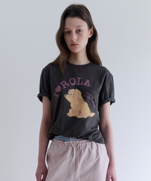 MAISON DE ROLA EMBROIDERY DOT T-SHIRT WHITE Tシャツ カットソー ROLAROLA ロラロラ のファッション通販