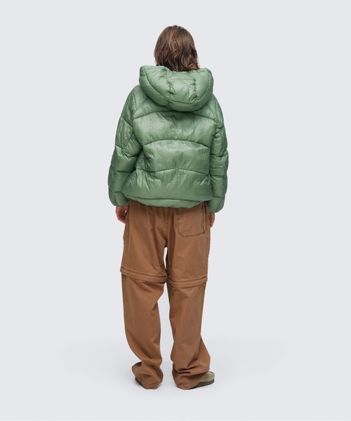 WILD THINGS(ワイルドシングス)の「シアーチェック POロフトパーカー|SEER CHECK PO LOFT PARKA(ブルゾン・レディース・ライトパープル/ピンクベージュ/グリーン/ブラック・M/S)」の6枚目の写真
