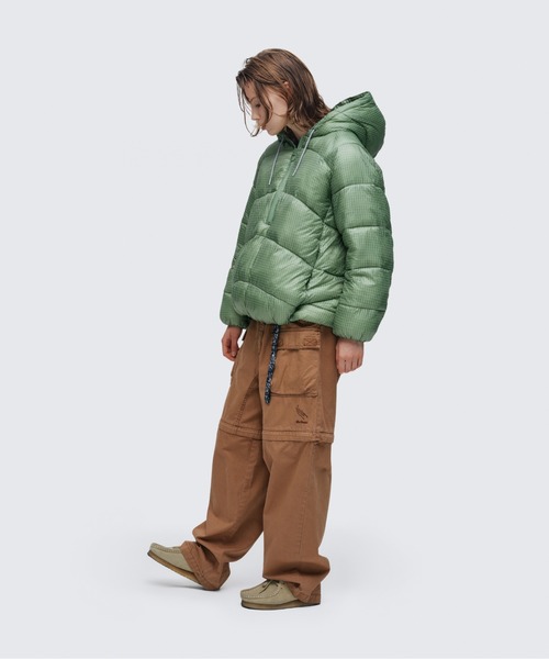 WILD THINGS(ワイルドシングス)の「シアーチェック POロフトパーカー|SEER CHECK PO LOFT PARKA(ブルゾン・レディース・ライトパープル/ピンクベージュ/グリーン/ブラック・M/S)」の7枚目の写真