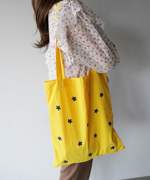 SANSeLF(サンセルフ)の「【SANSeLF】スターダブルフェイストートバッグ saa26s129(トートバッグ・レディース・ライトグリーン/イエロー・FREE)」の17枚目の写真