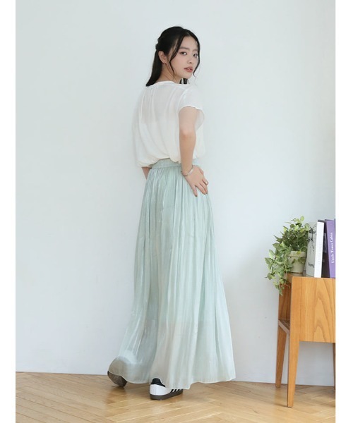 fifth(フィフス)の「ラメシフォンスカンツ(その他パンツ・レディース・ミント/ライトグレー/ブラック・M)」の9枚目の写真