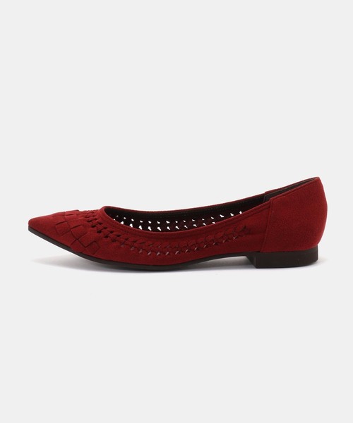 FLAT(フラット)の「《追加2》ポインテッドサシメッシュフラット(バレエシューズ・レディース・ボルドー/モスグリーン・22cm/22.5cm/23cm/23.5cm/24cm/24.5cm/25.5cm/25cm)」の10枚目の写真