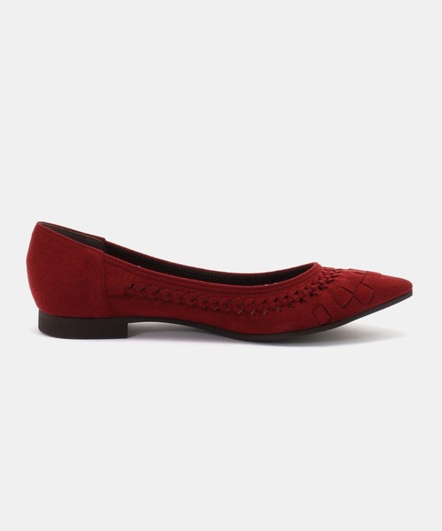 FLAT(フラット)の「《追加2》ポインテッドサシメッシュフラット(バレエシューズ・レディース・ボルドー/モスグリーン・22cm/22.5cm/23cm/23.5cm/24cm/24.5cm/25.5cm/25cm)」の12枚目の写真