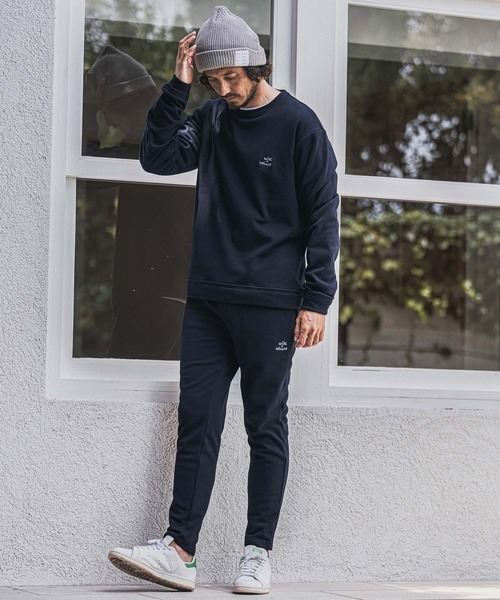 wjk reluxe(ダブルジェーケーリラックス)の「msw1921- Embroidered Back Fleece Sweatshirt バックフリーストレーナー(WR26W-12)(スウェット・メンズ・ホワイト/ブラック/ネイビー・L/M/S)」の19枚目の写真
