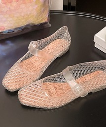 メッシュデザインメリージェーンシューズ
