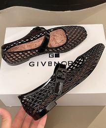 メッシュデザインメリージェーンシューズ