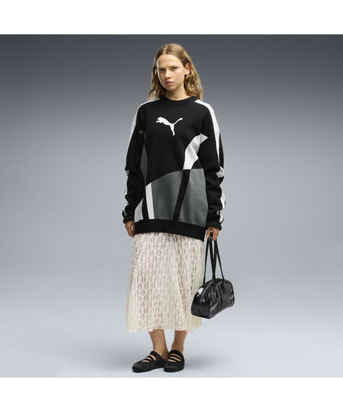 PUMA(プーマ)の「PUMA プーマ ウィメンズ スピードキャット ミュール サテン スニーカー(スニーカー・レディース・ブルーグレー/ブラック×レッド・26.0cm/25.0cm/24.0cm/23.0cm/25.5cm/24.5cm/23.5cm/22.5cm/22.0cm)」の3枚目の写真
