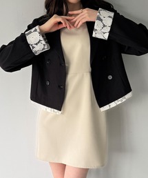 レースドッキングショートジャケット