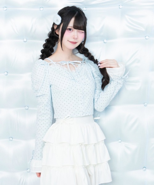 LAFARY(ラファリー)の「スピンドルティアードスカパン(スカート・レディース・ピンク/グレー/ホワイト・FREE)」の20枚目の写真