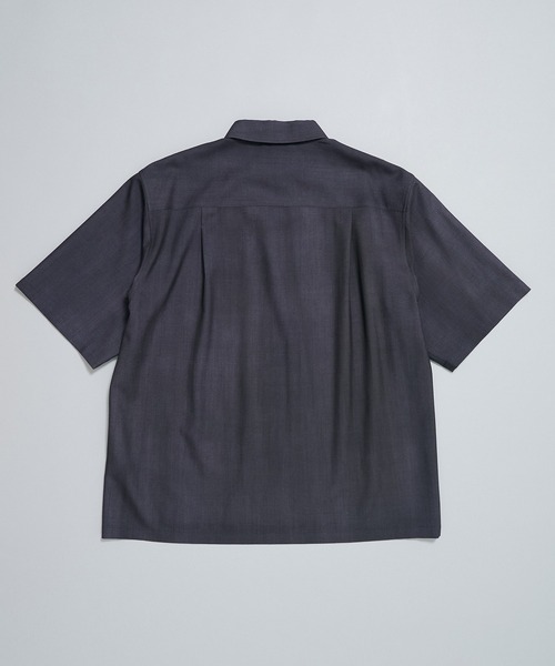 UNITED TOKYO（ユナイテッドトウキョウ）の「【新作】アーバンダイウール イタリアンカラーシャツ S/S　｜防シワ/防臭抗菌/日本製/通気性/夏服（シャツ/ブラウス・メンズ・ダークネイビー/ブルー/ブラウン・1/2）」の21枚目の写真