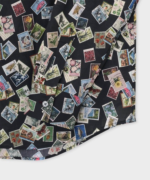 Paul Smith(ポールスミス)の「"Stamp" プリント シャツ / 263332 901U(シャツ/ブラウス・メンズ・オフホワイト/ブラック・X-LARGE/LARGE/MEDIUM/SMALL/XX-LARGE)」の7枚目の写真