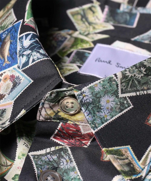 Paul Smith(ポールスミス)の「"Stamp" プリント シャツ / 263332 901U(シャツ/ブラウス・メンズ・オフホワイト/ブラック・X-LARGE/LARGE/MEDIUM/SMALL/XX-LARGE)」の9枚目の写真