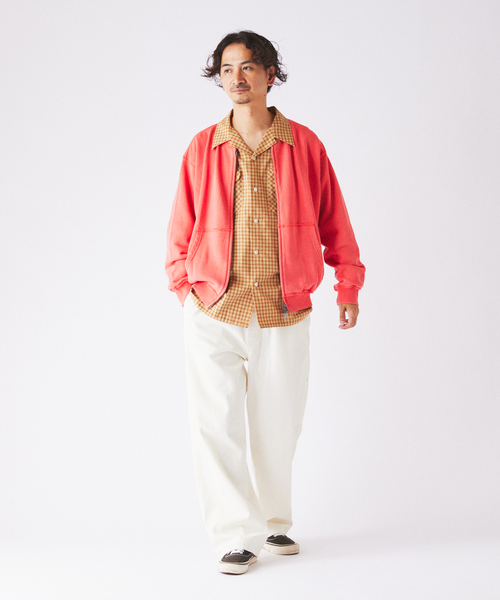 JOURNAL STANDARD relume(ジャーナルスタンダード レリューム)の「ラフカット ノーカラー スウェット カーディガン(カーディガン/ボレロ・メンズ・ネイビー/グレー系その他/ピンク/ブラックミックス・MEDIUM/LARGE)」の8枚目の写真