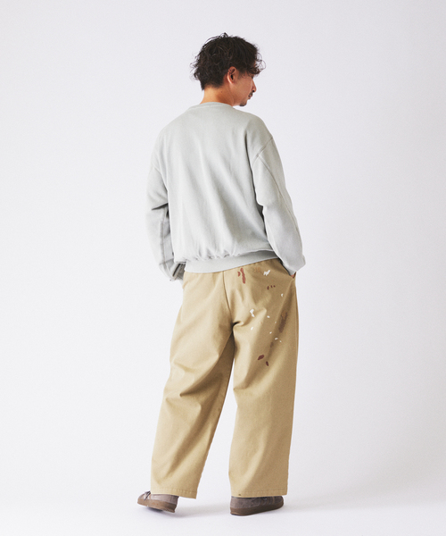 JOURNAL STANDARD relume(ジャーナルスタンダード レリューム)の「ラフカット ノーカラー スウェット カーディガン(カーディガン/ボレロ・メンズ・ネイビー/グレー系その他/ピンク/ブラックミックス・MEDIUM/LARGE)」の19枚目の写真