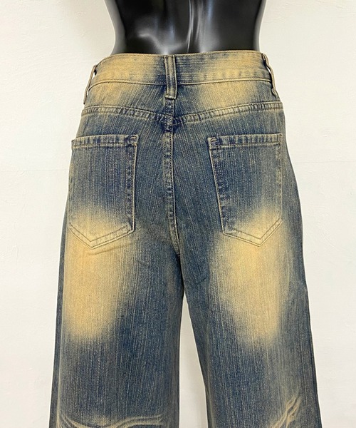 non-hedge(ノンヘッジ)の「タックデニムストレートパンツ(デニムパンツ・レディース・ブルー・S/M/L)」の19枚目の写真