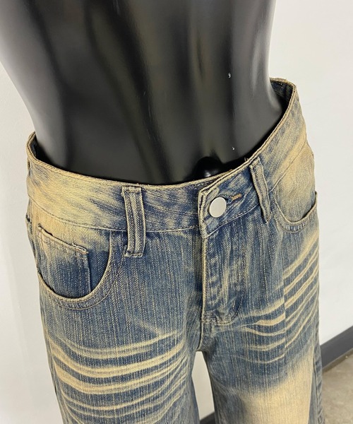 non-hedge(ノンヘッジ)の「タックデニムストレートパンツ(デニムパンツ・レディース・ブルー・S/M/L)」の20枚目の写真