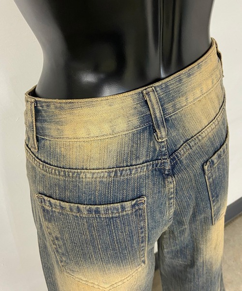 non-hedge(ノンヘッジ)の「タックデニムストレートパンツ(デニムパンツ・レディース・ブルー・S/M/L)」の21枚目の写真
