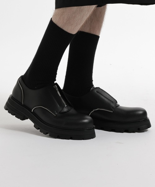 HARE(ハレ)の「ラギッドソールZIPシューズ(HARE)(ローファー・メンズ・ブラック・LARGE/MEDIUM)」の3枚目の写真