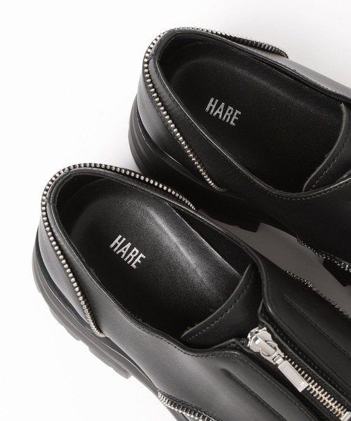 HARE(ハレ)の「ラギッドソールZIPシューズ(HARE)(ローファー・メンズ・ブラック・LARGE/MEDIUM)」の20枚目の写真