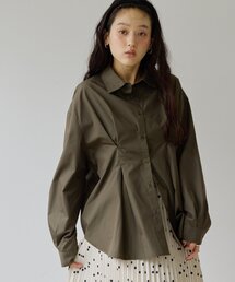 【Noka】タックデザインシャツ《WEB限定》