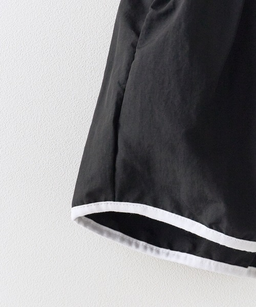 Chick(チック)の「Piping Nylon Wide Easy Shorts / パインピング ナイロンワイドイージーショーツ レディース 韓国 レディース 2026年 夏 夏服(その他パンツ・レディース・カーキ/パープル/ブラック・FREE)」の8枚目の写真