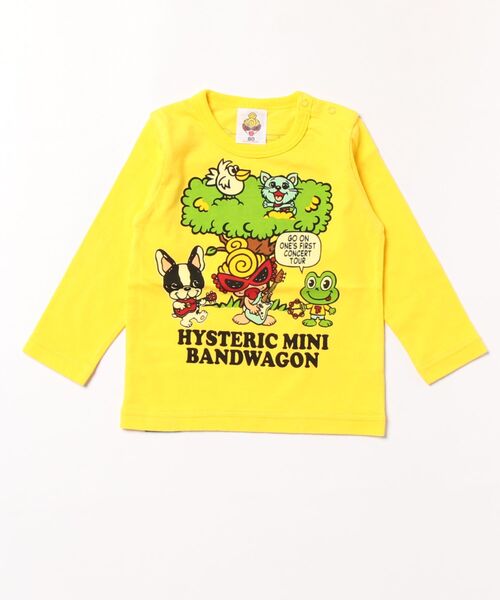 HYSTERIC MINI｜ヒステリックミニのTシャツ/カットソー（イエロー/黄色