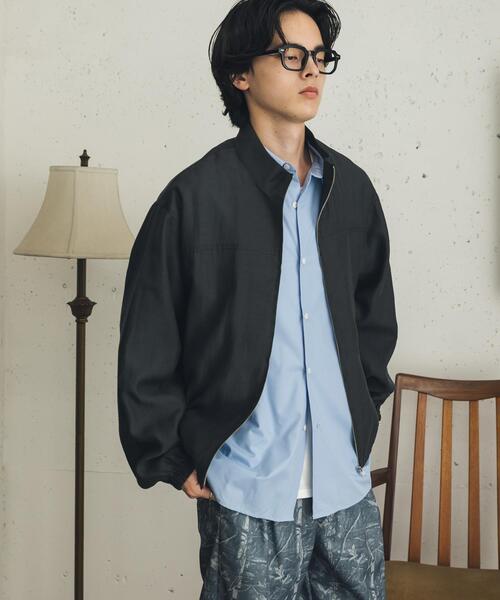 SENSE OF PLACE by URBAN RESEARCH(センスオブプレイスバイアーバンリサーチ)の「キュプラタッチライトブルゾン(ブルゾン・メンズ・チャコールグレー/ライトベージュ・LARGE/MEDIUM)」の20枚目の写真