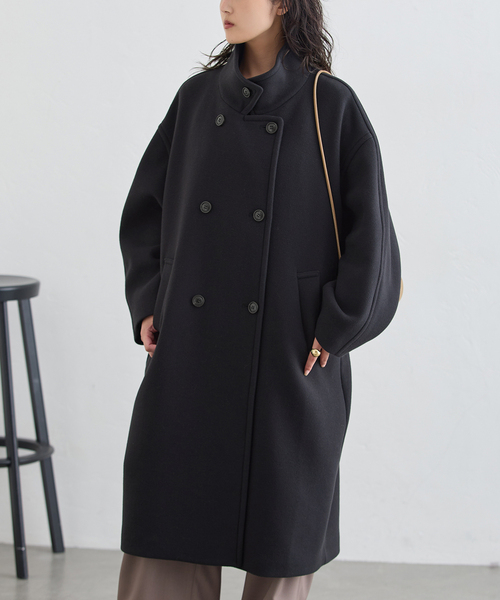 journal standard L'essage(ジャーナルスタンダードレサージュ)の「MANTECO/FABRICA スタンドコート(その他アウター・レディース・カーキ/ネイビー/モカ・36/38)」の3枚目の写真