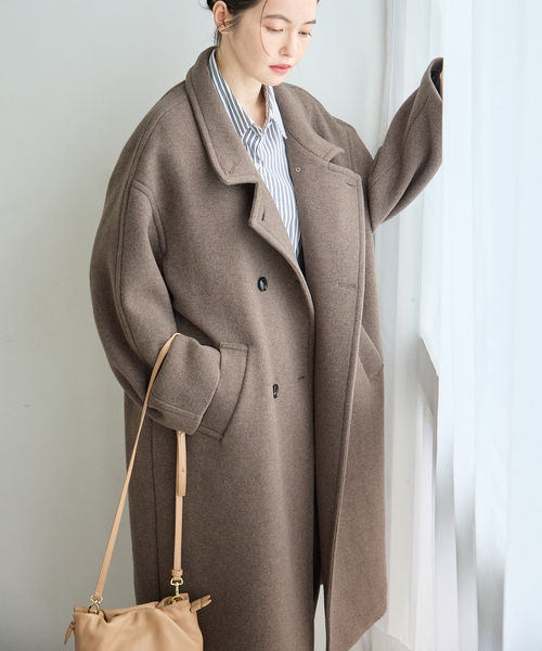 journal standard L'essage(ジャーナルスタンダードレサージュ)の「MANTECO/FABRICA スタンドコート(その他アウター・レディース・カーキ/ネイビー/モカ・36/38)」の14枚目の写真
