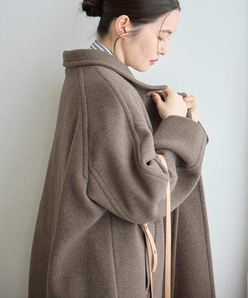 journal standard L'essage(ジャーナルスタンダードレサージュ)の「MANTECO/FABRICA スタンドコート(その他アウター・レディース・カーキ/ネイビー/モカ・36/38)」の15枚目の写真